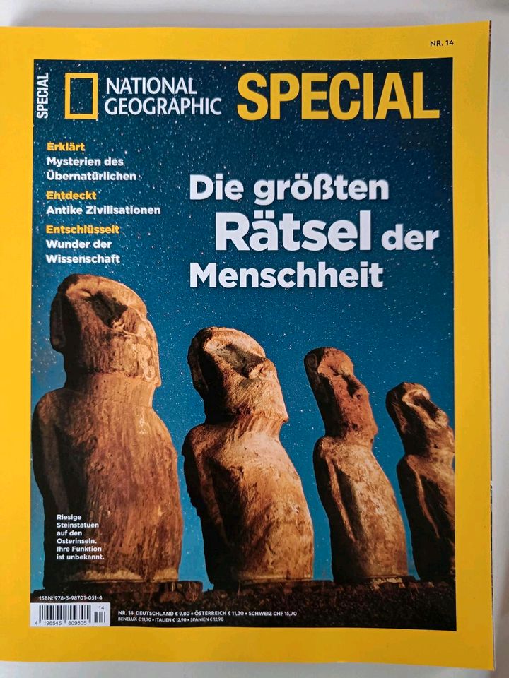 National Geographic Deutschland, 21 Ausgaben, u.a. April 2013 in Ganderkesee