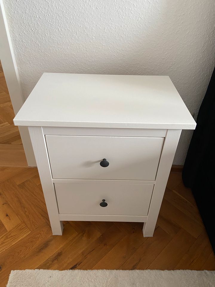 1x HEMNES Kommode mit 2 Schubladen / Nachttisch Ikea in Bad Neustadt a.d. Saale