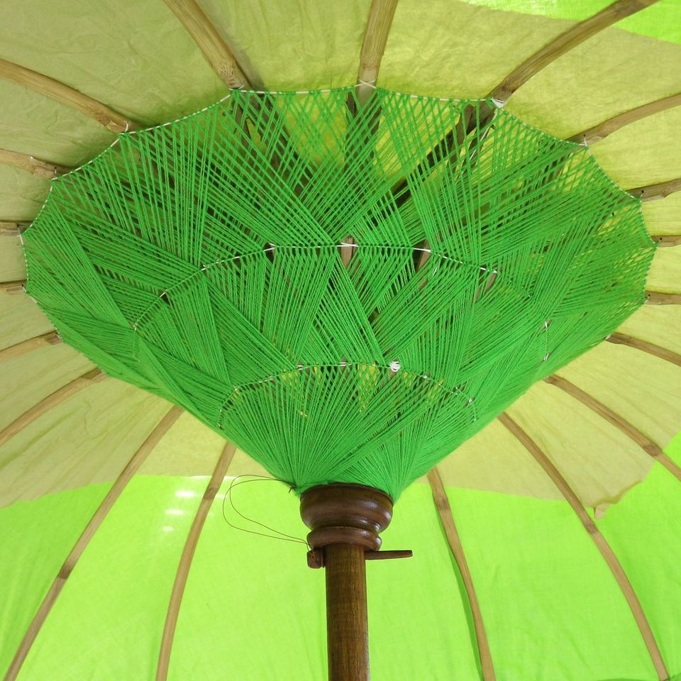 Sonnenschirm Bali Schirm Garten Dekoschirm Hellgrün 220 cm in Bochum