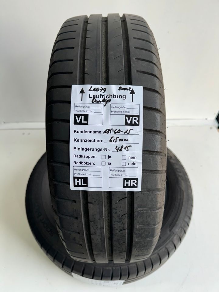 2 Stk 185 60 R15 84H Dunlop Sport Bluresponse Sommerreifen in Hessen -  Rödermark | Reifen & Felgen | eBay Kleinanzeigen ist jetzt Kleinanzeigen