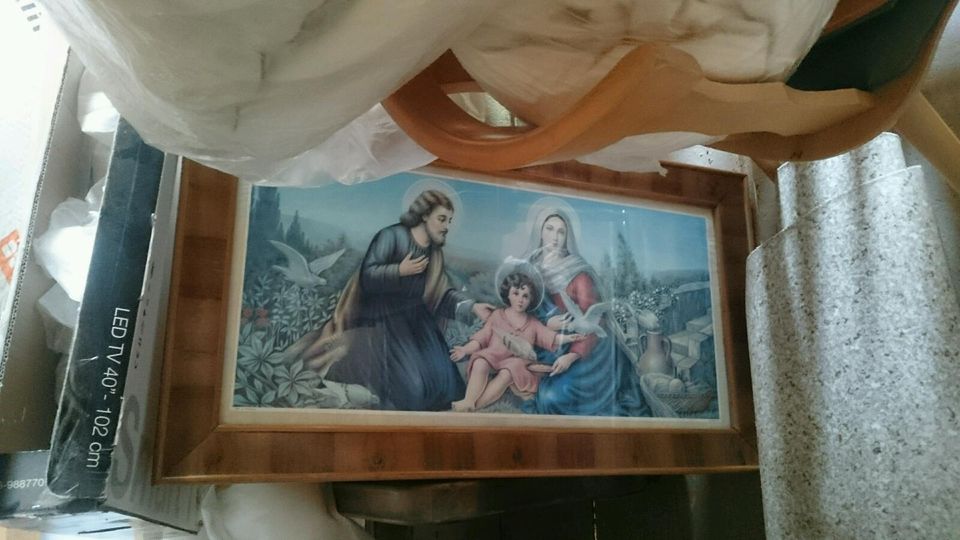 Altes Heiligenbild Bild Vintage in Hüfingen