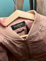 Wildlederjacke echtes Leder Jacke S Stradivarius rosa Düsseldorf - Benrath Vorschau