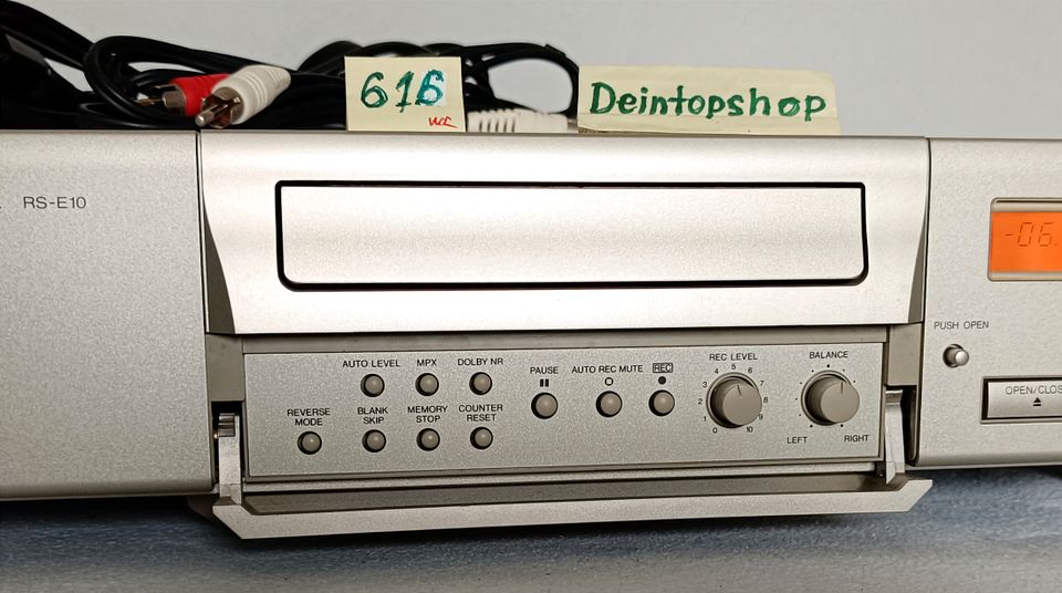 #616 Kassettendeck Technics RS-E 10 champagner mit BDA mit Kabel in Mengerskirchen