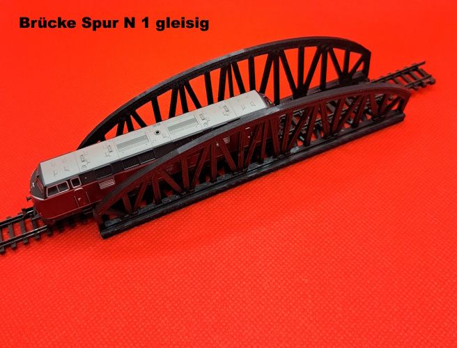 Brücke Spur N 150mm - 3 tlg. Bausatz 3D Druck 3 Farben (7) in Düsseldorf