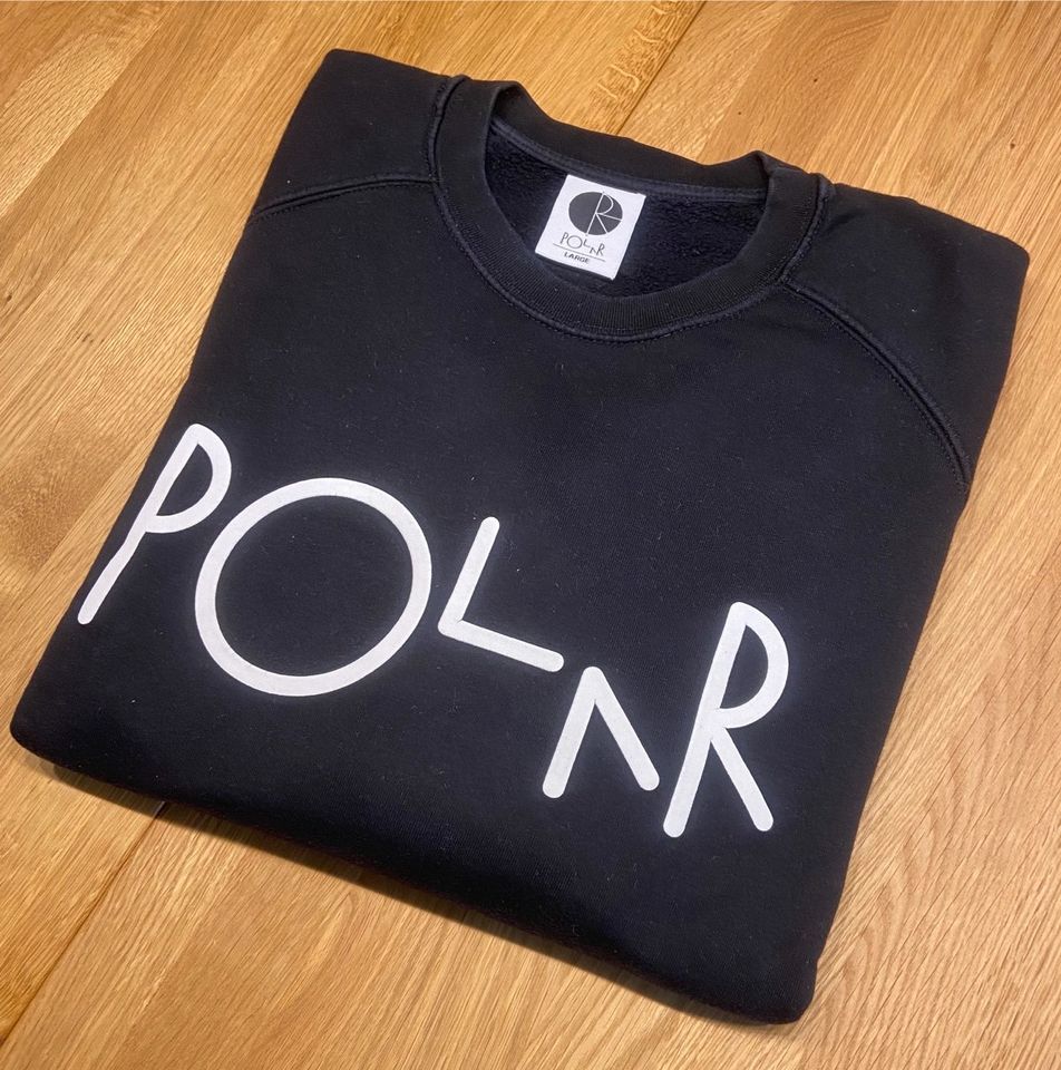 Polar Skateboarding Sweatshirt Pullover Logo Black L in Ahlen