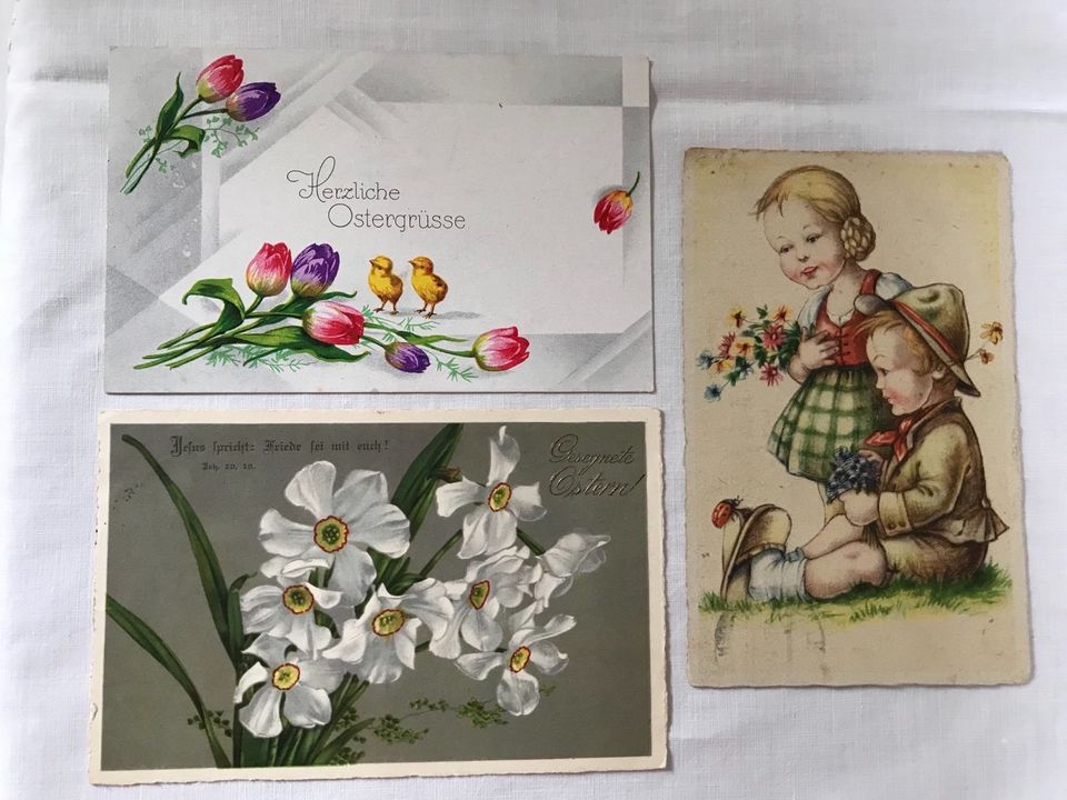 Antike Postkarten, Alte Osterkarten in Dresden