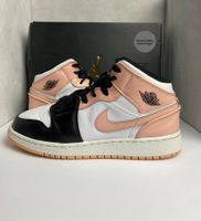 ✅Nike Jordan 1 Mid GS Crimson Tint (Beige/Weiß/Schwarz) 38,5 6Y Sachsen - Treuen Vorschau