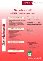 Sicherheitskraft mit IHK-Prüfung nach §34a GewO - ab 03.06.2024 Brandenburg - Oranienburg Vorschau