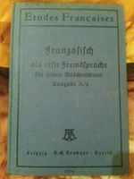 Französisch als erste Fremdsprache 1933-Études Francaises Niedersachsen - Einbeck Vorschau