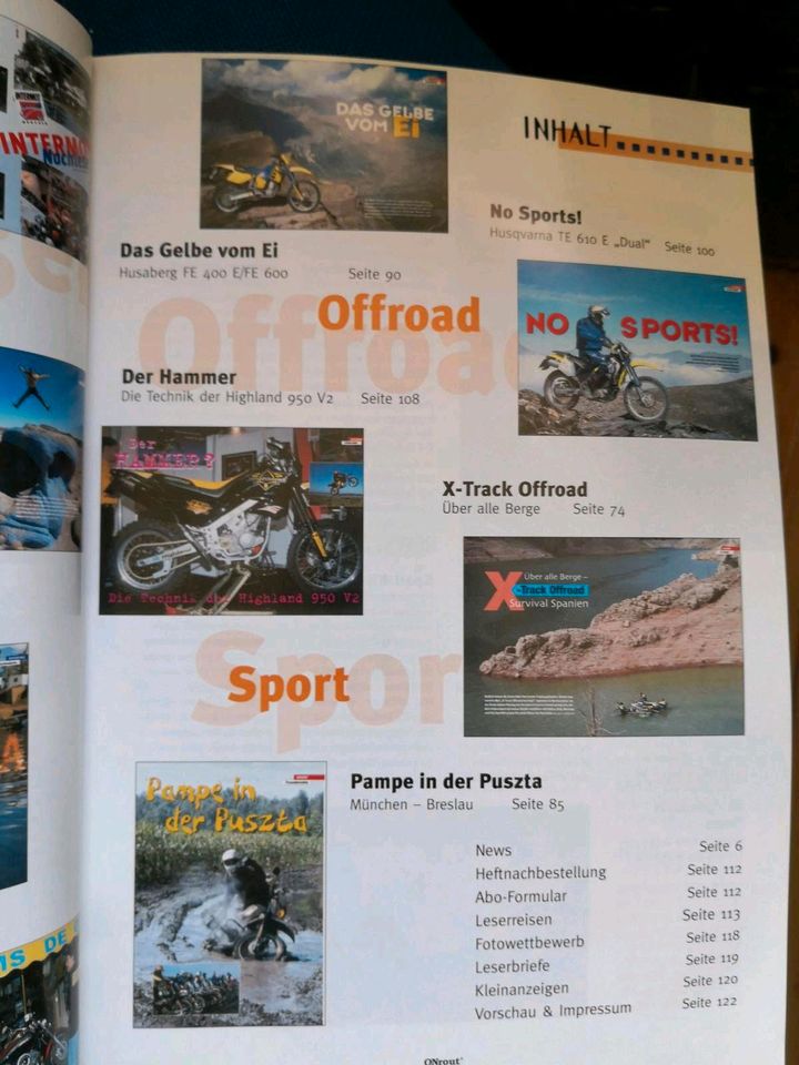 Rarität On rout Enduro Motorradmagazin verschiedene Ausgaben in Heppenheim (Bergstraße)