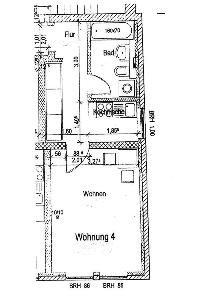 Helle, Zentralgelegene 1-Raum-Wohnung sucht Nachmieter*in in Halle