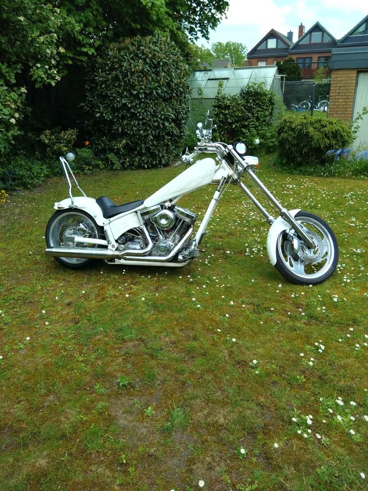 American Ironhorse Perlmutt weiss Texas Chopper Highnecker in Hamburg