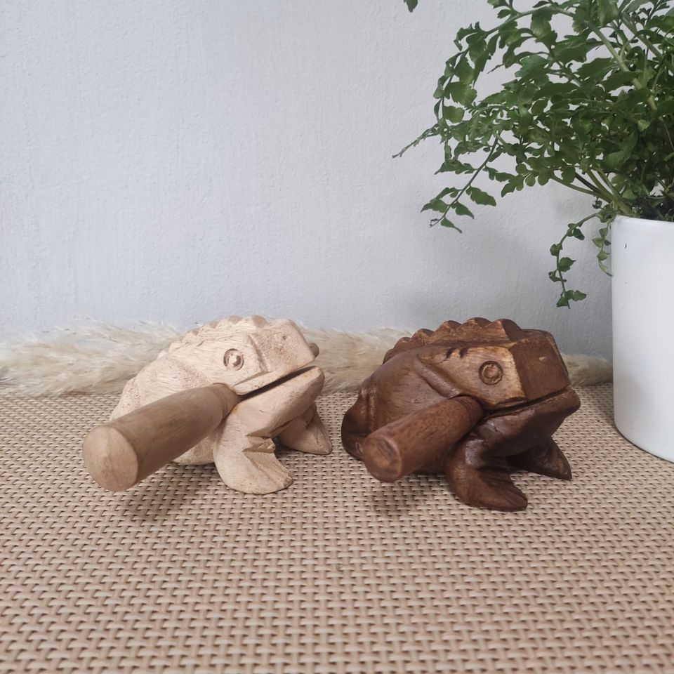 2 Stück Klangfrosch Frosch Raspel Percussion *Neu* in Lüchow