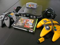 Original Nintendo 64 inkl. Mario Kart 64 und 2. Controller (gelb) Bayern - Nersingen Vorschau