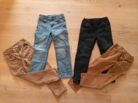 4 Hosen 128 Jeans, Stoffhosen, schwarz, braun, blau, Paket Baden-Württemberg - Mühlhausen Vorschau
