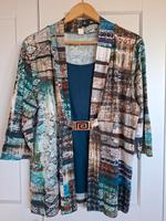 blau gemustertes Shirt 3/4-Ärmel, Paola, Größe 44, Viskose Bayern - Buch a. Erlbach Vorschau
