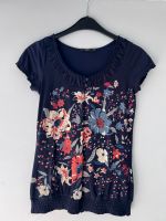 Sommer Shirt mit Blumen und Raffungen Gr. 34 Bayern - Gerolzhofen Vorschau