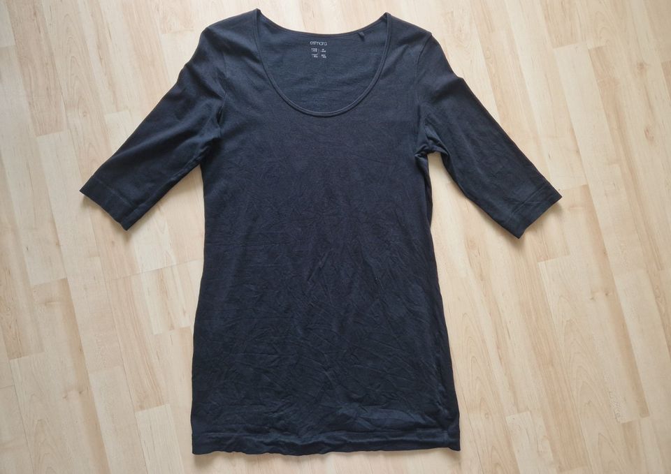 Long-Shirt - 3/4-Ärmel - schwarz - esmara - Größe L in München