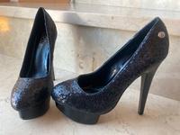 Blink Pumps Plateau Pailletten 37 schwarz Stiletto Glitzer Neu Baden-Württemberg - Ochsenhausen Vorschau