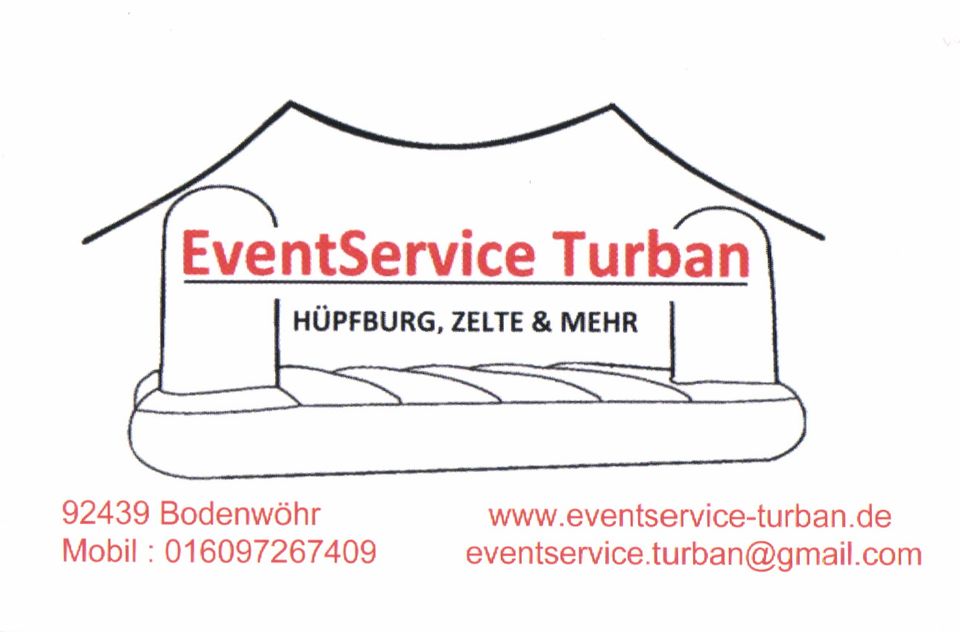 Eventservice Turban Party Zelt zu vermieten 6x12 Meter in Bodenwöhr