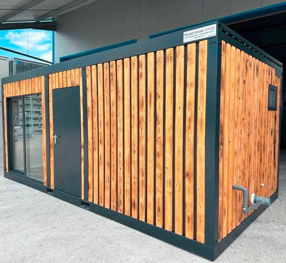 Containerwohnung kaufen - Container finanzieren - Modulhaus Mobilheim Tinyhouse Gartenhaus Bürocontainer Lagercontainer Wohncontainer als Studentenwohnheim Wohnraumlösung Containerhersteller Wohnbox in Erding