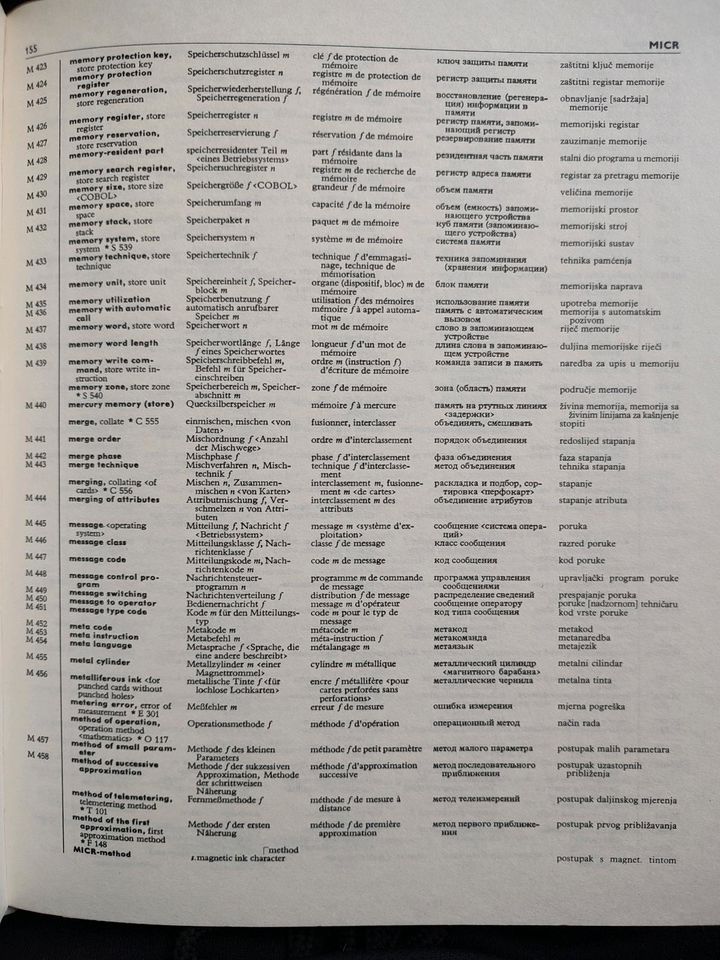 Wörterbuch Datenverarbeitung Kroatisch Russisch Deutsch Engl. Frz in Konz