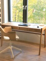 Schreibtisch mit Schublade aus massiver Eiche Öko Massivholz Berlin - Pankow Vorschau