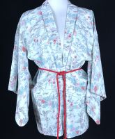 Vintage Antik Haori Kimono Jacke Japan 100 % Seide Mint Hellblau Friedrichshain-Kreuzberg - Friedrichshain Vorschau