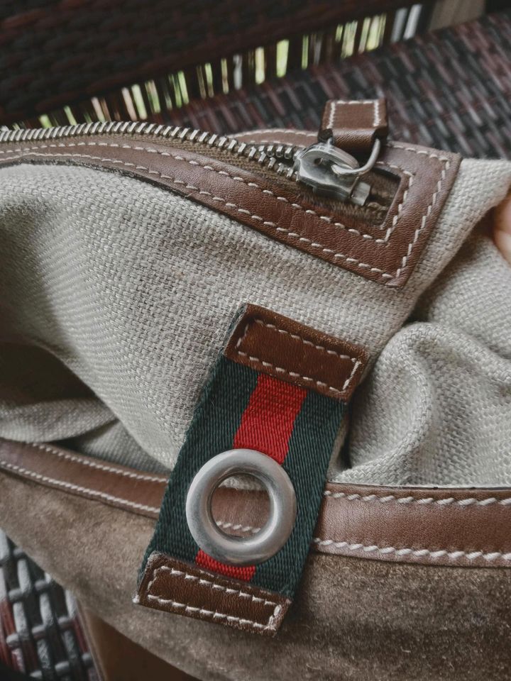 ORIGINAL GUCCI VINTAGE TASCHE BAG WILDLEDER TRAUMHAFT in Berlin