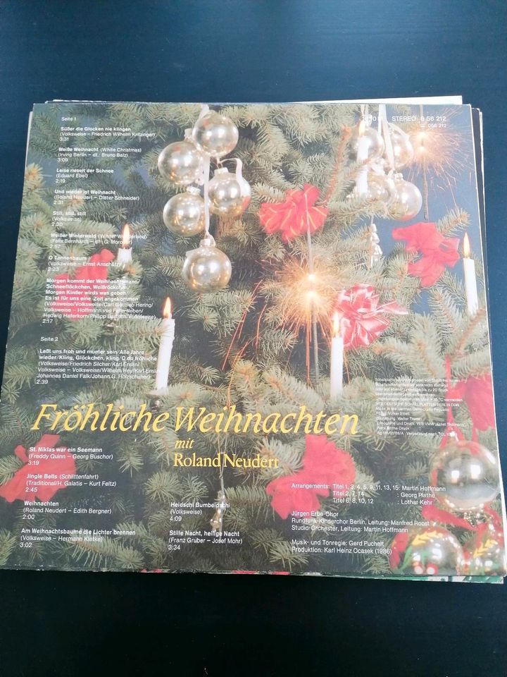 5 Schallplatten mit "Weihnachtsliedern" in Machern