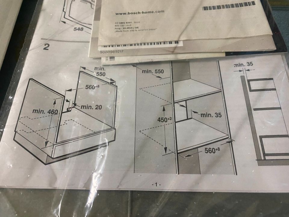 Bosch Serie 8 Einbau-Kompaktdampfbackofen Backofen NEU in Borken