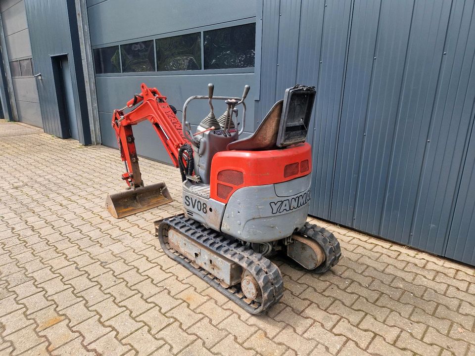 Yanmar SV08 Microbagger Minibagger 2 Zylinder BJ05 Netto 7500 EUR in Mönchengladbach