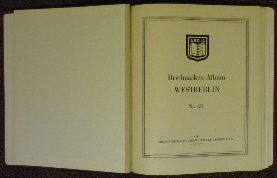 WB Berlin Sammlung 1948-1990 Abria Wert 1657 € nicht komplett in Berlin