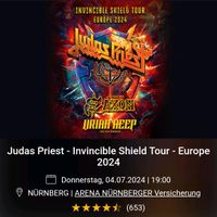1x Ticket für Judas Priest Nürnberg - Invincible Shield Tour 2024 Bayern - Schwarzenbruck Vorschau