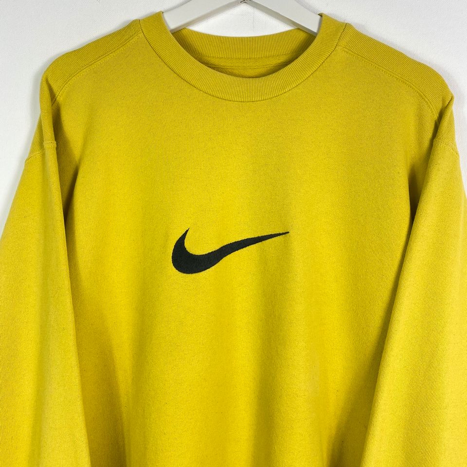 Vintage Nike Sweater Gr.S Gelb Vintage Kleidung 90er 90s y2k in Gronau (Westfalen)