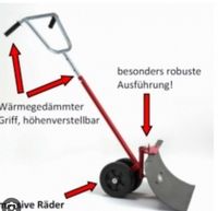 fahrbarer Stahl Schneeschieber original FS 66 mit Räder Brandenburg - Velten Vorschau