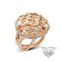 18K 750 Rosegold Cocktail Ring Kass Luxemburg Damen Diamant RG 55 Rheinland-Pfalz - Igel Vorschau