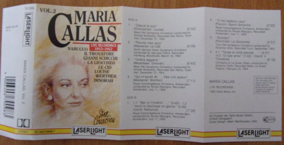 Maria Callas – Vol. 2 (Live Recordings 1953 - 1962) Oper in München