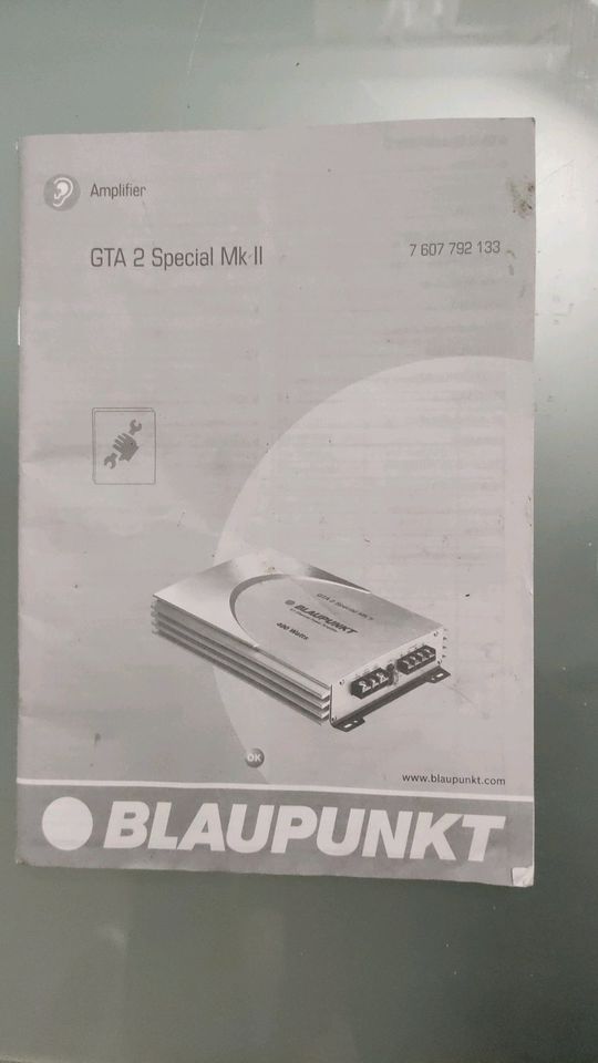 Endstufe Blaupunkt GTA2 special MK II + BA - Funktion ungetestet in Düsseldorf