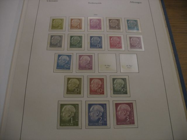 Briefmarkensammlung BRD ca. 1954-1960 postfrisch im KABE Binder in Konstanz