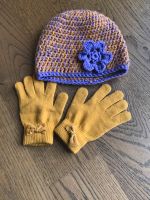 *HandMade* | Strickmütze senfgelb lila mit passenden Handschuhen Nordrhein-Westfalen - Lohmar Vorschau