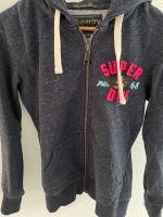 Hoodie mit Reißverschluss von Superdry blau meliert Nordrhein-Westfalen - Lünen Vorschau