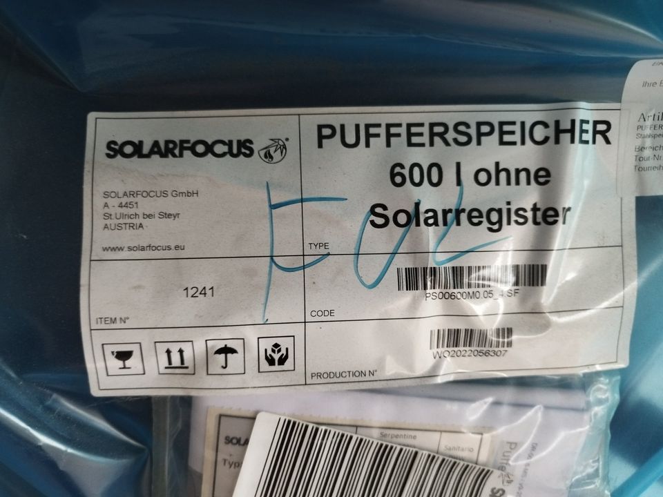 Pufferspeicher 600l Solarfocus - Neu/Originalverpackt in Meiningen