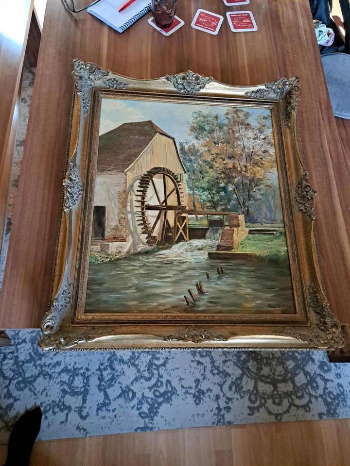 Gemälde, Mühle am Fluss in Tönisvorst