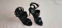 High Heels Sandaletten schwarz Gr 37 Leder Bayern - Schrobenhausen Vorschau