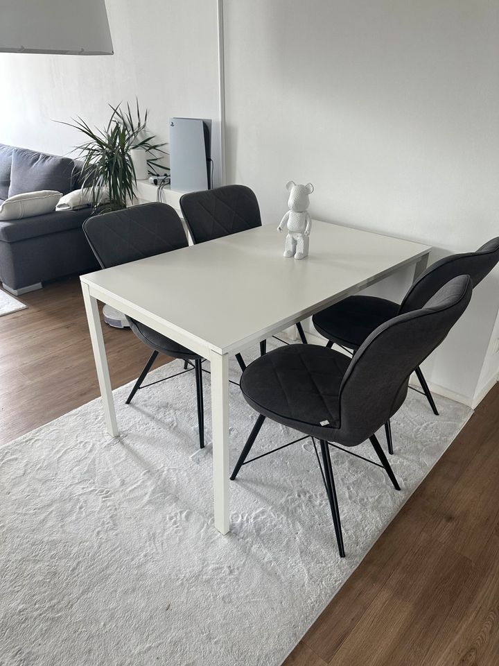 Ikea Esstisch weiß mit 4er Stühle * guter Zustand * in Aachen