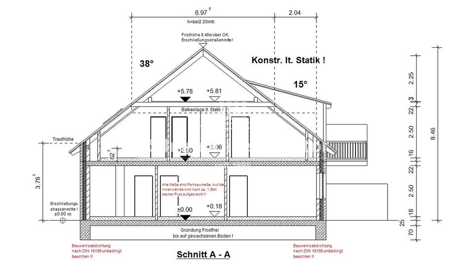 Wohnen am Wasser! Neubau OG-Wohnung Nr. 5 mit Balkon in zentraler, ruhiger Wohnlage! in Hinte