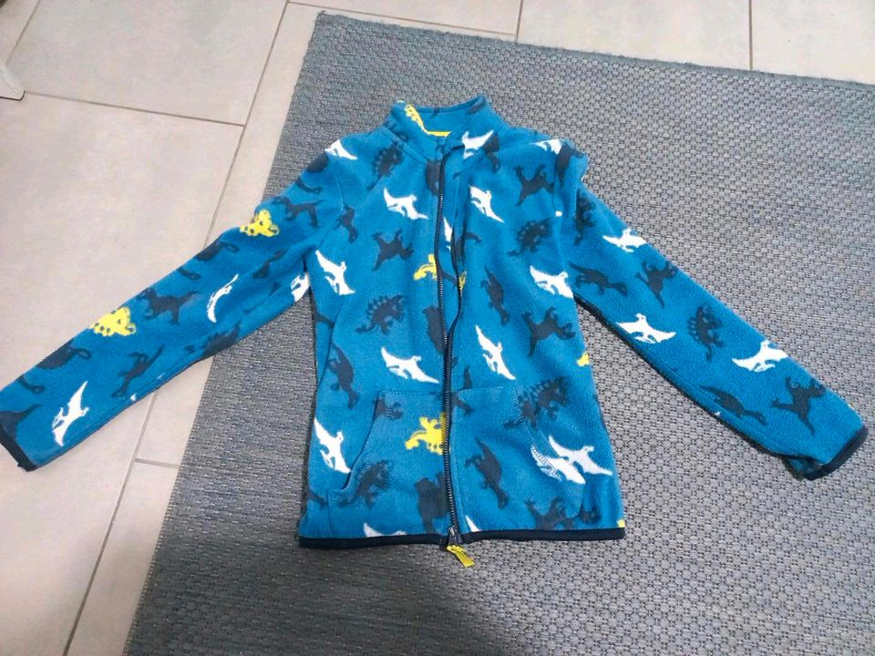 Fleecejacke Gr. 122/128 blau Dinos Übergangsjacke Sommerjacke in Rattelsdorf