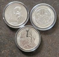 3x 1 Oz Ghana Alien 5 Cedis 2021-2023 Serie Ag 999 UFO Bayern - Regensburg Vorschau