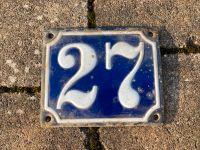 Alte Hausnummer 27 blau weiß Bayern - Uettingen Vorschau